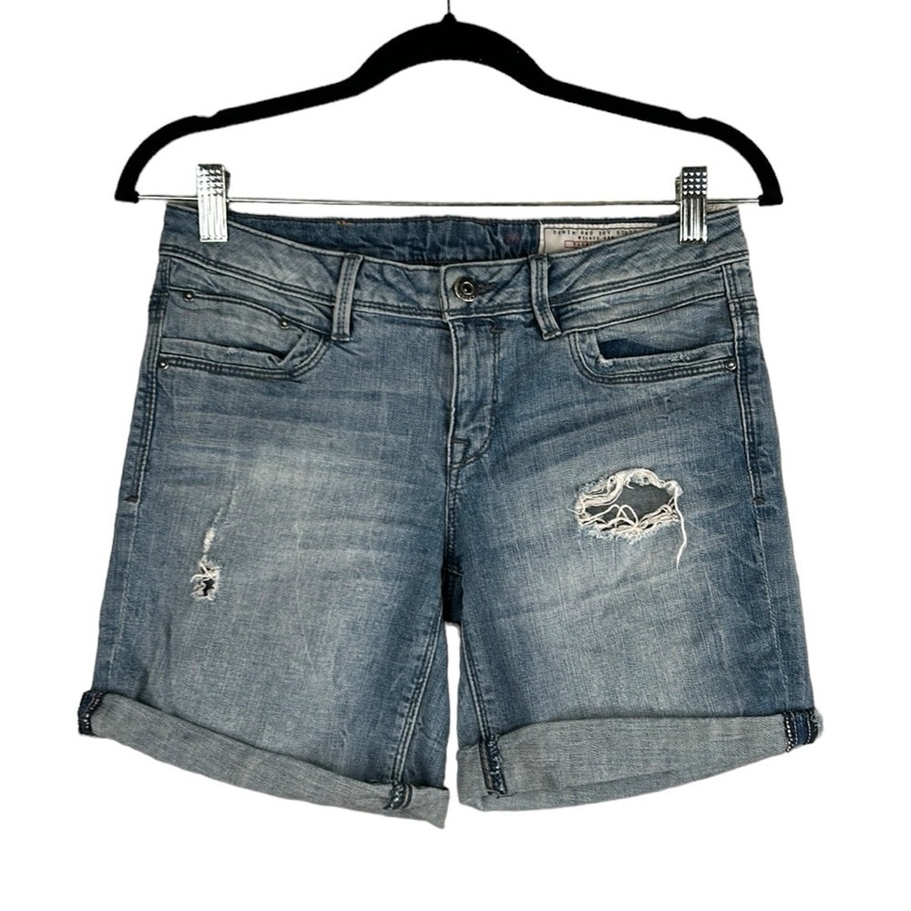 EDC Denim Distressed Summer Jean Shorts Size 27
